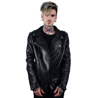 Killstar Vegan Leather Biker Jacket - Death Rawk