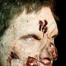 Salida - herida de látex natural de la piel - frente de zombies Harry