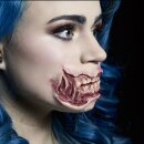 Sortie de peau plaie au latex naturel - bouche de zombie Angelina