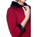 Banned Retro Cardigan - Sapphire Red S/M
