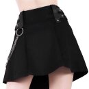 Killstar Pleated Mini Skirt - Nancy Black
