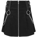 Killstar Pleated Mini Skirt - Nancy Black XS