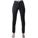 Killstar Jeans Trousers - Mazzy Lace-Up Tartan XS