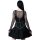 Killstar Pinafore Dress - Regan Black
