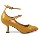 Banned Retro Patent Leather Pumps - Margarita Yellow 39