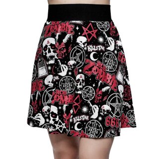 Killstar X Rob Zombie Skater Mini Skirt - Baby Death L