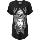 Camiseta de cuello en V de Killstar - Moon Magic XL
