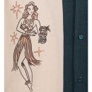 Chemise de Bowling Vintage Steady Clothing - Mai Tai Mirage Turquoise