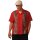 Steady Clothing Vintage Bowling Shirt - Leopard Panel Rot S