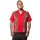 Steady Clothing Vintage Bowling Shirt - Leopard Panel Rouge XL
