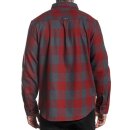 Sullen Clothing Flannel Shirt - Checks Red-Grey S