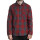 Sullen Clothing Camisa de franela - Cheques Rojo-Gris L
