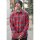 Sullen Clothing Camisa de franela - Cheques Rojo-Gris L