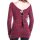 Haut en tricot à manches longues Innocent Lifestyle - Rouge Hena XL