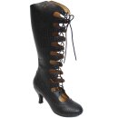 Banned Retro Boots - Snake Lace-Ups 36