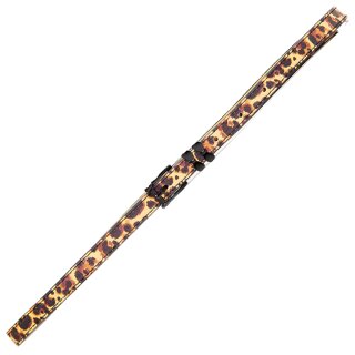 Cinturón de cuero falso retro Banned - Vuelve el leopardo