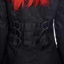 Cappotto Denim nero con pistola - Cappotto ad anello XL
