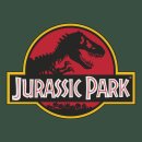 Suéter con capucha de Jurassic Park - Logotipo clásico de Olive