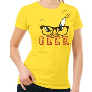 Looney Tunes Ladies T-Shirt - Tweety Geek