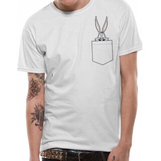 T-shirt Looney Tunes - Bugs Pocket S
