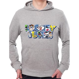 Looney Tunes Sweatshirt - Stacked Logo Hoodie XL