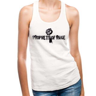 Prophets Of Rage Women Tank Top - White Stencil M