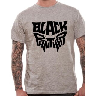 Black Panther T-Shirt - Text Logo M
