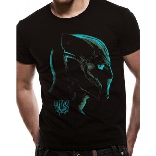 Black Panther T-Shirt - Neon Face S