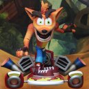 Crash Bandicoot Figura de acción - Choque de lujo con tabla de chorro