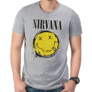 Maglietta Nirvana - Smile Splat L