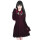 Killstar Mini vestido de terciopelo - Dead Silent Wine Red