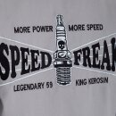 King Kerosin Gabardine Jacket - Speed Freak Grey