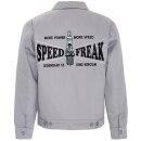 King Kerosin Gabardine Jacket - Speed Freak Grey XXL
