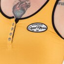 Queen Kerosin Ladies Tank Top - Speedway Mustard Yellow