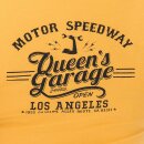 Queen Kerosin Ladies Tank Top - Speedway Mustard Yellow