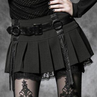 Punk Rave Pleated Mini Skirt - Girl of Spades