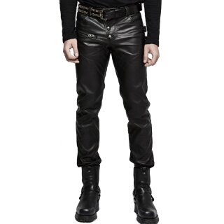 Punk Rave Faux Leather Trousers - Nergal M