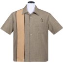 Steady Clothing Vintage Bowling Shirt - Palm Springs Marron clair 3XL
