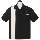Steady Clothing Vintage Bowling Shirt - Cocktail Lounge Noir