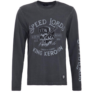 King Kerosin Langarm T-Shirt - Speed Lords Grau XXL