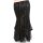 Rubiness Falda Maxi gótica - Falda victoriana negra de talla grande