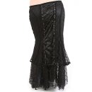 Rubiness Gothic Maxi Skirt - Victorian Black Plus Sizes 42