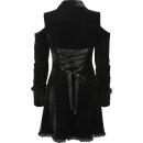 Mini abito di velluto Killstar - Morto silenzioso nero 3XL