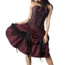 Burleska Corset Dress - Angelina Burgundy