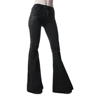 Killstar Jeans Trousers - Evanora Flares XS