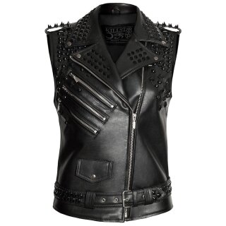 Killstar Vegan Leather Vest - Doom XS