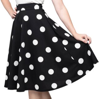 Steady Clothing Circle Skirt - Dottie Thrills Black