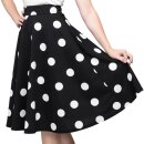 Steady Clothing Circle Skirt - Dottie Thrills Black S