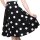 Steady Clothing Circle Skirt - Dottie Thrills Black S