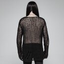 Punk Rave Knitted Sweater - Black Ruin